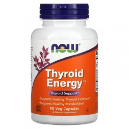 БАДы для мужчин и женщин NOW Thyroid Energy  (90 vcaps)